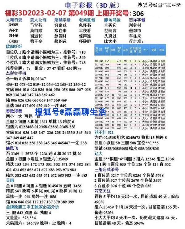 展昭深度解析福彩3D资料，身手敏捷洞悉一切